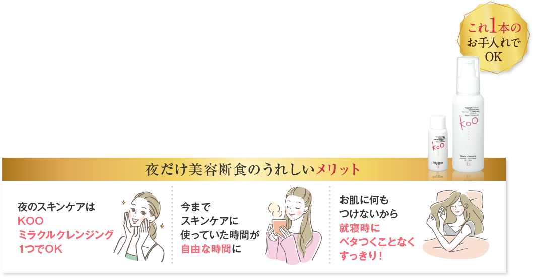 夜だけ美容断食のうれしいメリット